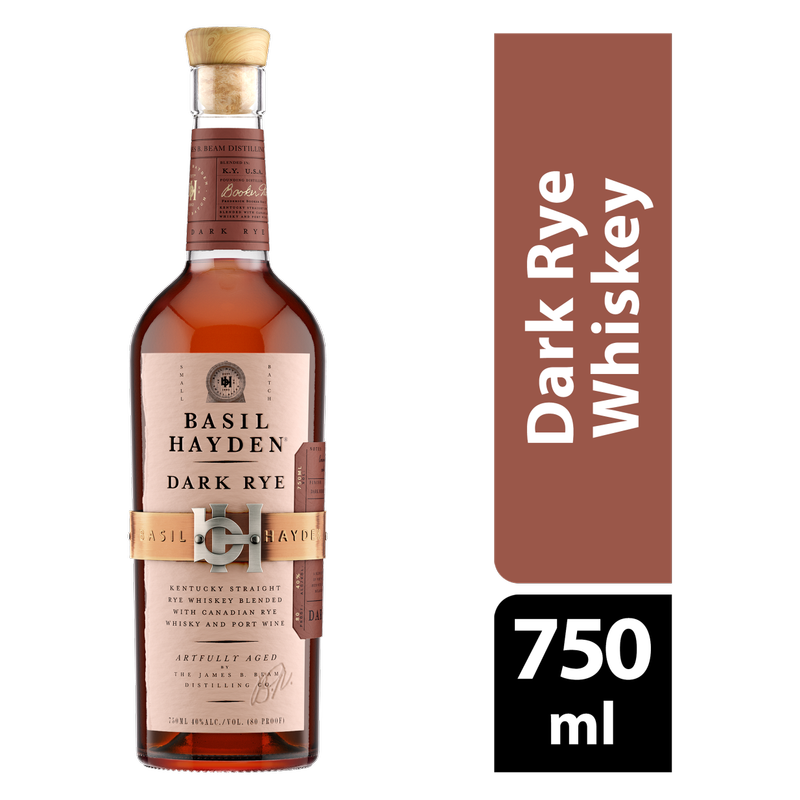 Basil Hayden Dark Rye Blended Whiskey 750ml (80 Proof)