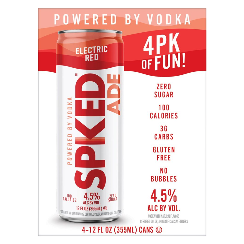 SpikedAde Electric Red 4pk 12oz Can