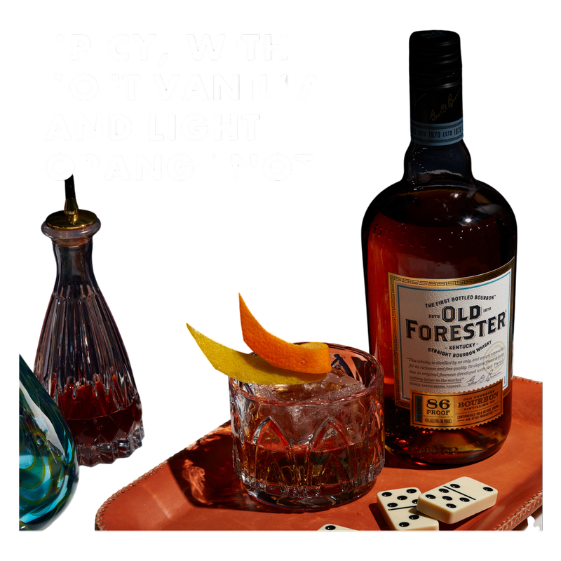 Old Forester 86 Proof Kentucky Straight Bourbon Whisky, 50 mL Bottle, 86 Proof