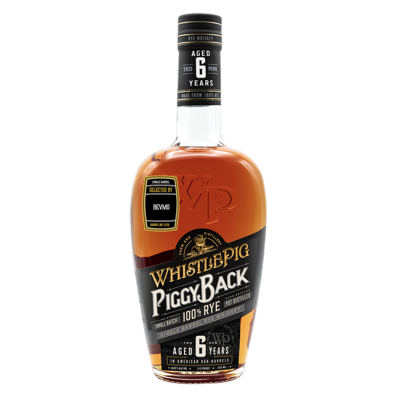 WhistlePig 6 Yr PiggyBack Rye 750ml