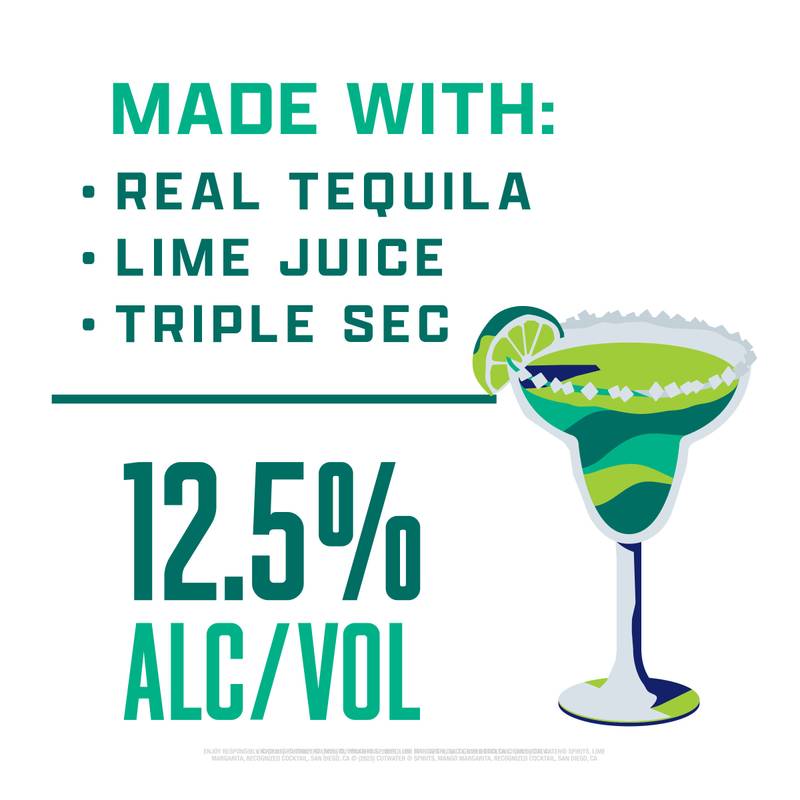 Cutwater Lime Margarita Single 12oz Can 12.5% ABV