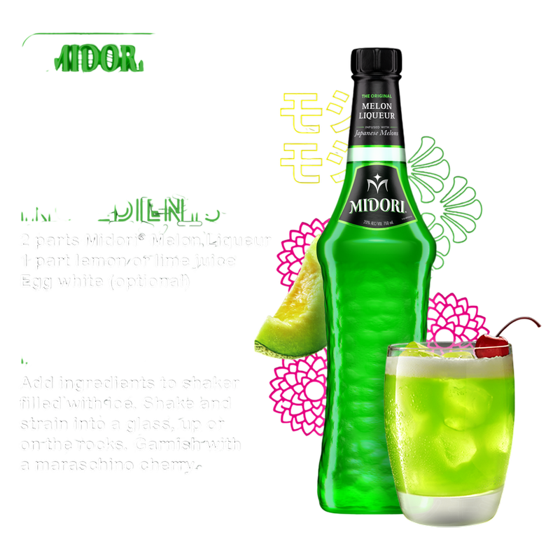 Midori Melon Liqueur 1L