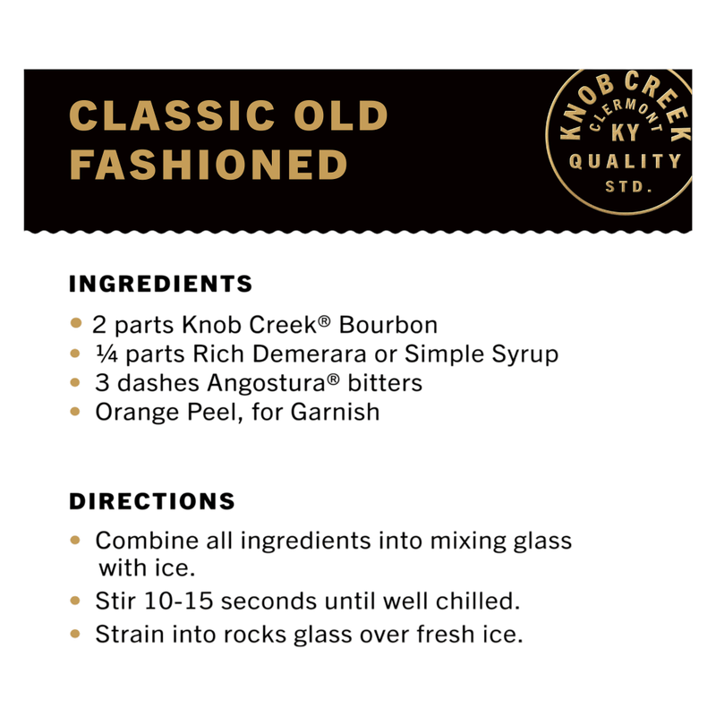 Knob Creek Kentucky Straight Bourbon Whiskey 375 Ml
