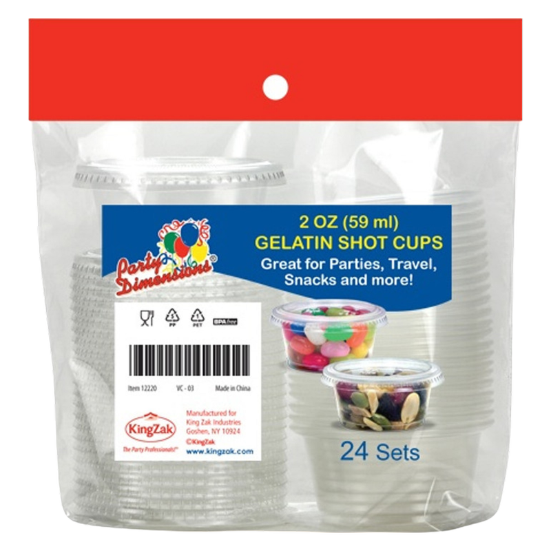 Gelatin Shot Cups 24ct