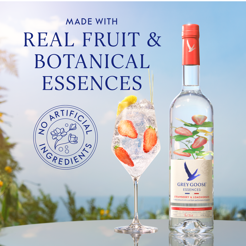 Grey Goose Essences Strawberry & Lemongrass Vodka 50ml (60 Proof)