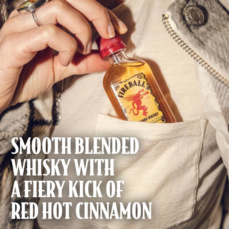 Fireball Hot Cinnamon Blended Whisky 50ml (66 Proof)