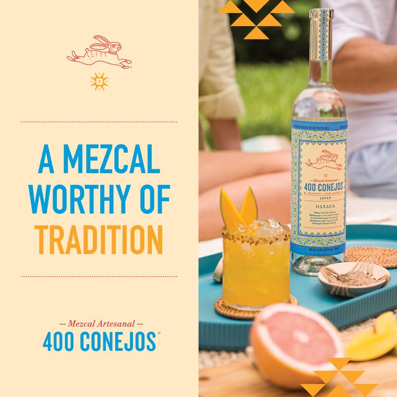 400 Conejos Espadín Mezcal Joven 750ml (80 Proof)