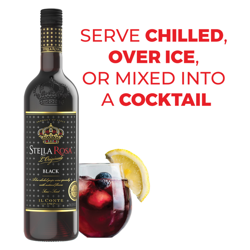 Stella Rosa Black Semi-Sweet Red Wine 750 ml