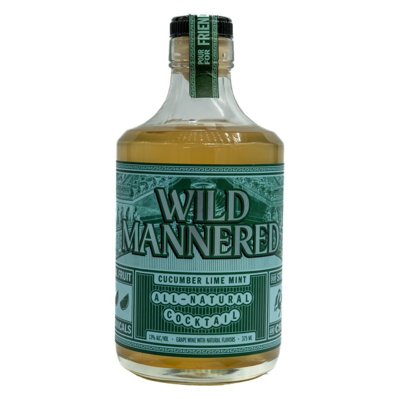Wild Mannered Cucumber Lime Mint Cocktail 375ml