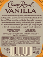 Crown Royal Vanilla Flavored Whisky, 1 L