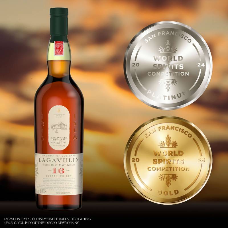 Lagavulin 16 Year Old Islay Single Malt Scotch Whisky, 750 mL (86 proof)