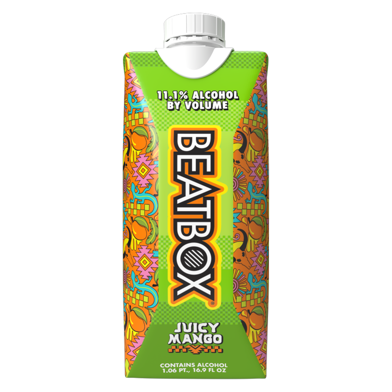 BeatBox Juicy Mango 500ml 11.1% ABV Wine Party Punch
