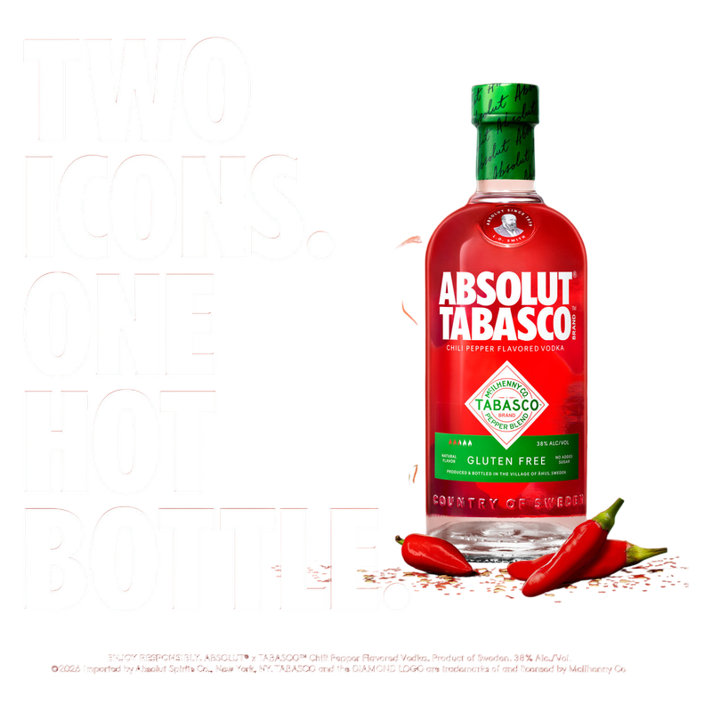 Absolut Tabasco Chili Vodka 750ml