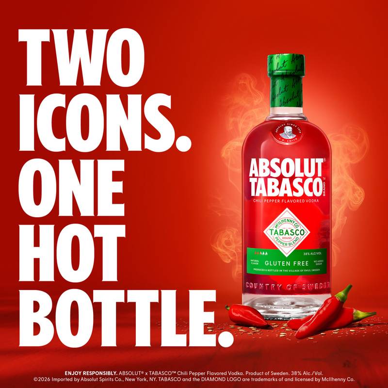 Absolut Tabasco Chili Vodka 750ml