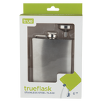 True Stainless Steel Flask with Funnel 6oz