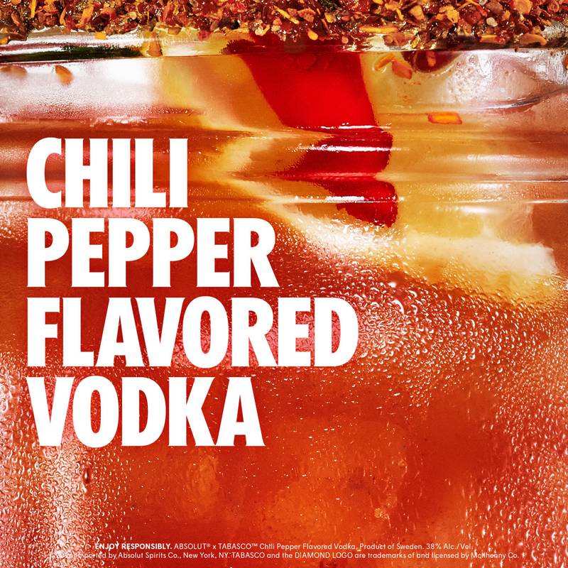 Absolut Tabasco Chili Vodka 750ml