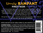 Unruly Rampant Black Pinot Noir 750ml