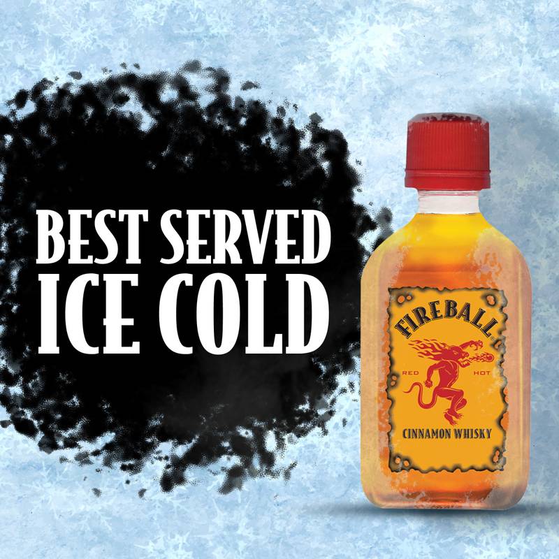 Fireball Hot Cinnamon Blended Whisky 50ml (66 Proof)