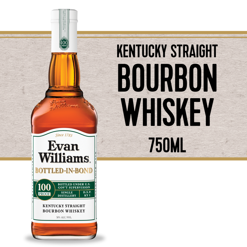 Evan Williams Bourbon White Label BIB 750ml (100 Proof)