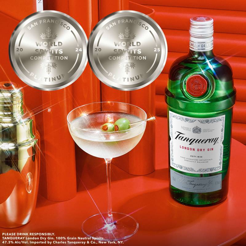 Tanqueray London Dry Gin, 1.75 L (94.6 Proof)
