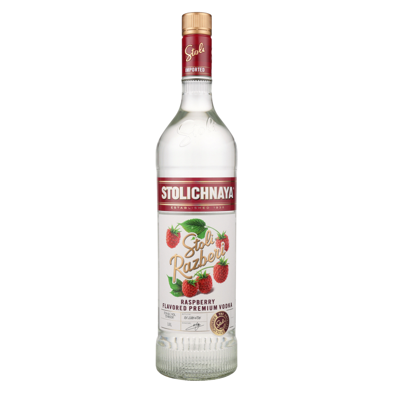 Stoli Razberi Vodka 1L (75 Proof)