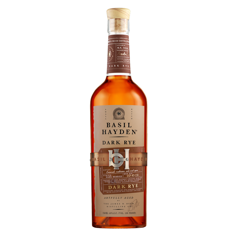 Basil Hayden Dark Rye Blended Whiskey 750ml (80 Proof)