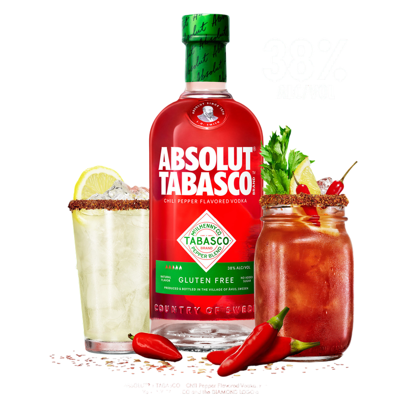 Absolut Tabasco Chili Vodka 750ml