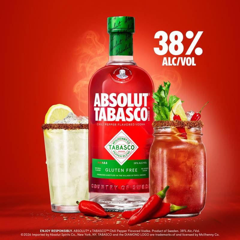 Absolut Tabasco Chili Vodka 750ml